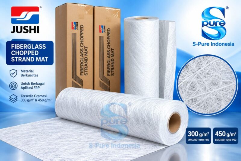 Chopped Strand Mat Jushi 300 dan 450 g/m² untuk fiberglass