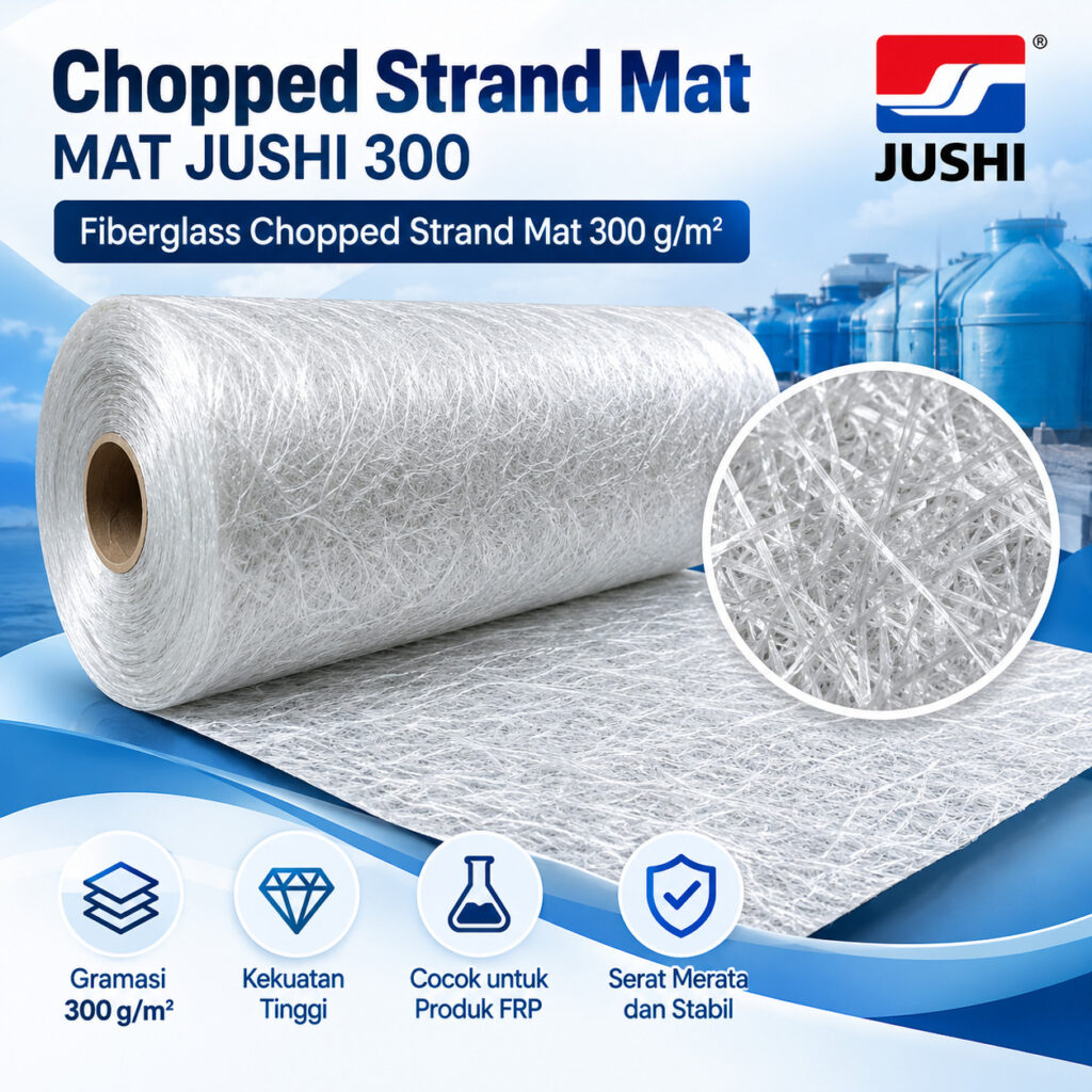 Mat Jushi 300 g/m² Chopped Strand Mat Fiberglass
