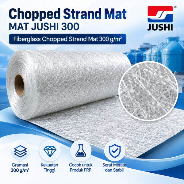 Mat Jushi 300 g/m² Chopped Strand Mat Fiberglass