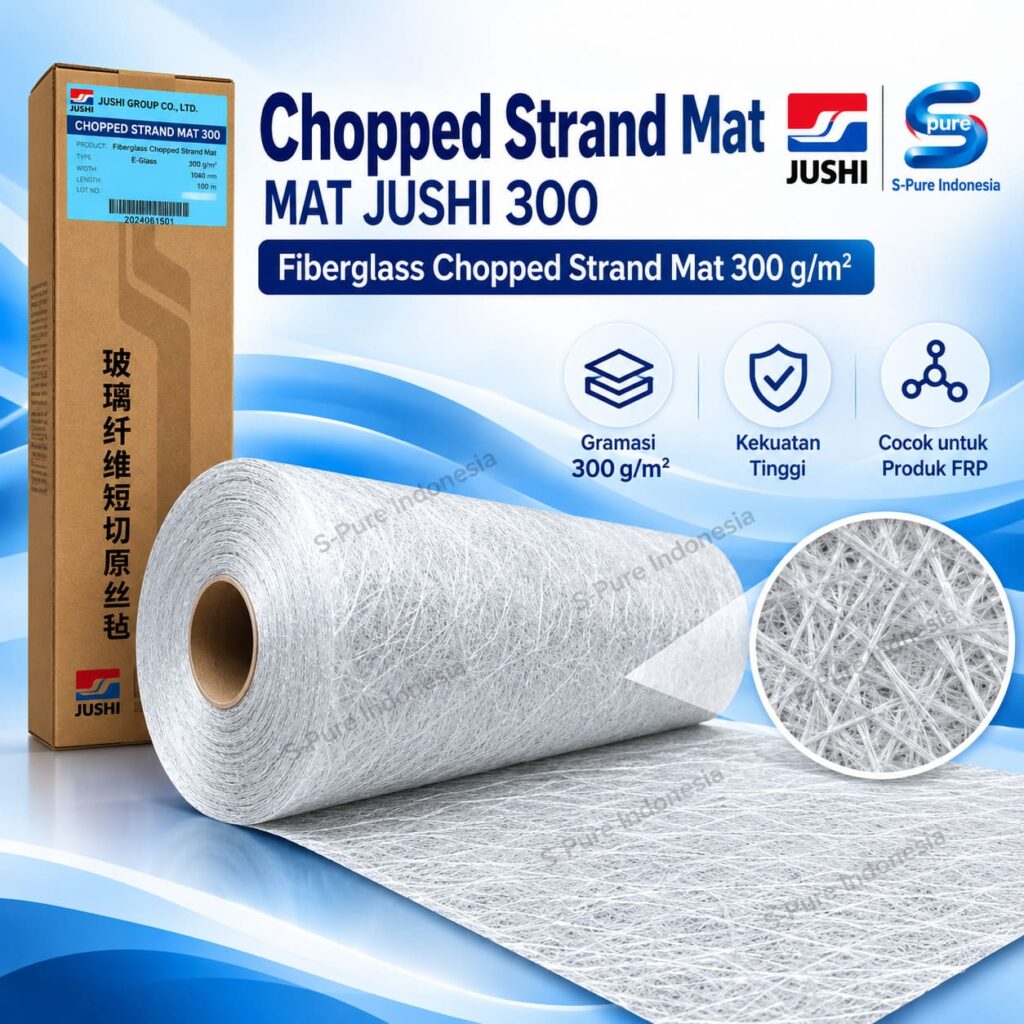 Mat Jushi 300 g/m² Chopped Strand Mat Fiberglass