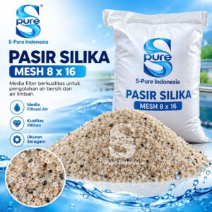 Pasir Silika Mesh 8x16 untuk Filter Air S-Pure Indonesia