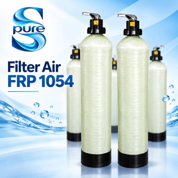 Tabung filter air FRP 1054 S-Pure Indonesia untuk water treatment dan sistem filtrasi air